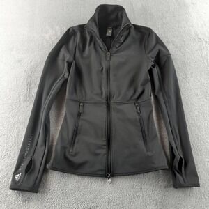 Adidas Stella McCartney Jacket Womens XS Black Track Running Softshell Full Zip